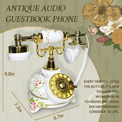 Personalized Audio Guest Book Wiadomości głosowe Gracz nagrywający Guest Book For Anniversaries