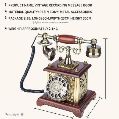 Vintage Retro Style Video Guest Book Ślub Ładowanie telefonu Nagrywanie na ślub