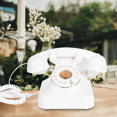 Stylowa książka gościnna ślubna Telefon z napędem naładowalnym Vintage Recorder telefon do ślubu