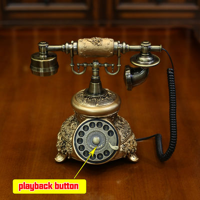 Klasyczny ślub Telefon Książka gościnna Retro Rzemiosło Audio Ślub Książka gościnna dla par