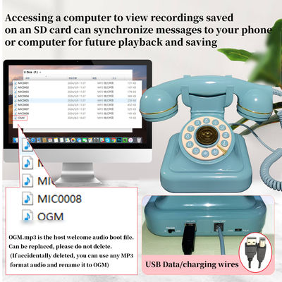 Kompatybilny z USB Książka gościnna Telefon Design przycisk poczty głosowej Audio Książka gościnna ODM