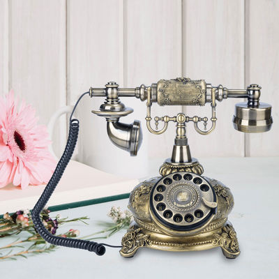 Brązowy telefon gościnny antyczny audio telefon gościnny telefon do spowiedzi