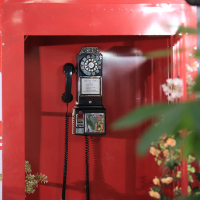 Klasyczny Zostaw wiadomość Telefon Ślub Retro Zaręczyny Ślub Telefon Książka gości