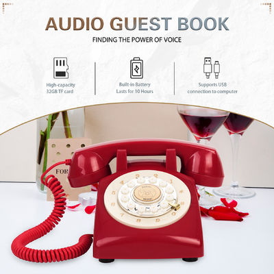Czysty dźwięk Telefon Książka gościnna 15h Audio Książka gościnna Telefon Na urodziny