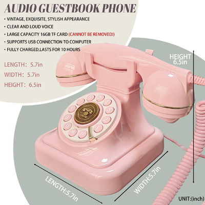 Wysokiej precyzji nagrywanie książka gościnna wysokiej jakości dźwięk audio książka gościnna telefon
