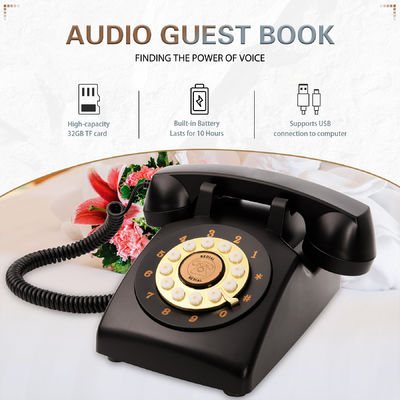 Stwórz wspomnienia Telefon Książka gościnna Plastikowa 32GB 10 godzin Bateria Audio Książka gościnna Telefon