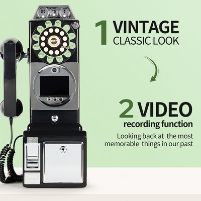 Zindywidualizowany Retro Wedding Audio Video Guestbook ABS Plastic Banquet Party Gość Błogosławieństwo Sign-In Book