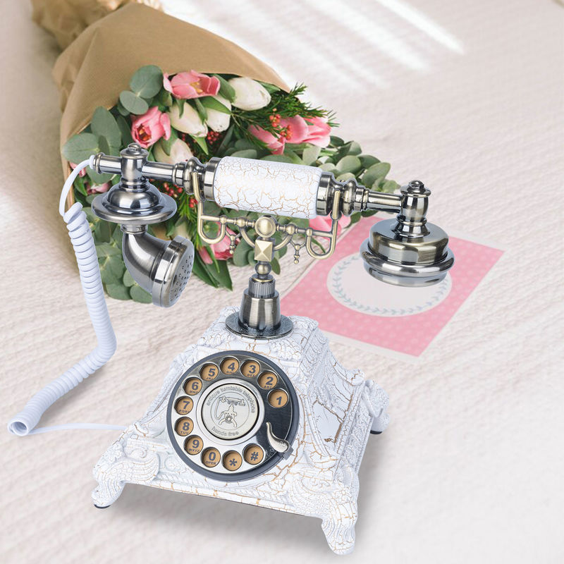 Zgromadzenie przyjęć Książka gości Telefon Interfejs USB Rotary Telefon Wiadomość nagrywanie wesele